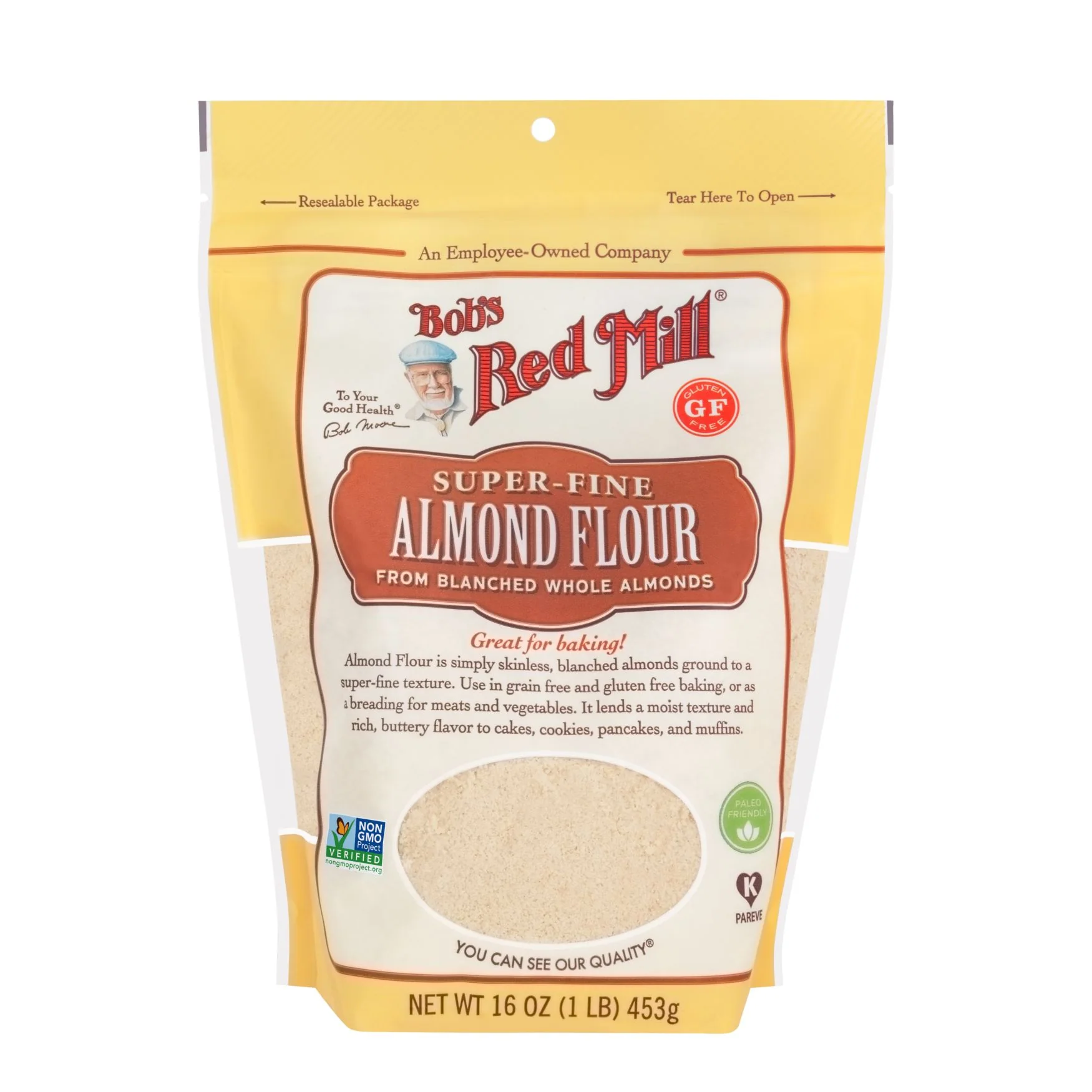 Bob's Red Mill Super Fine Blanched Almond Flour 453g, Gluten Free