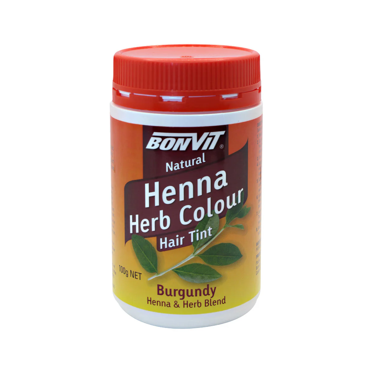Bonvit Natural Hair Tint Henna Herb Colour 100g, Please Choose Your Colour From The List Below - Image 4