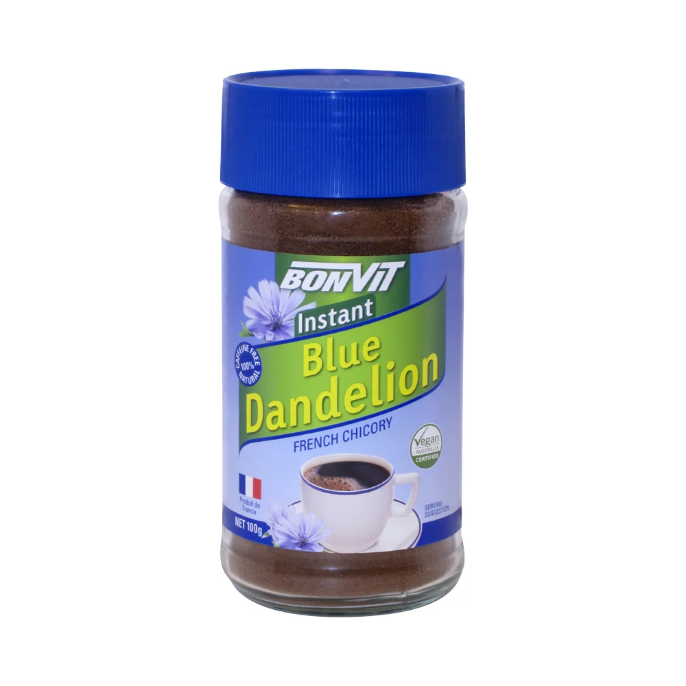 Bonvit Instant Blue Dandelion French Chicory 100g, Caffeine Free