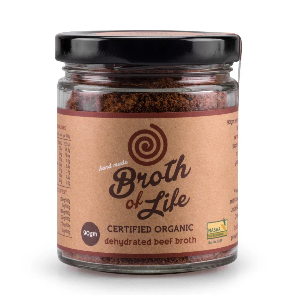 Broth Of Life Certified Organic Dehydrated Beef Broth 45g Or 90g, Nothing To Hide! - Image 2