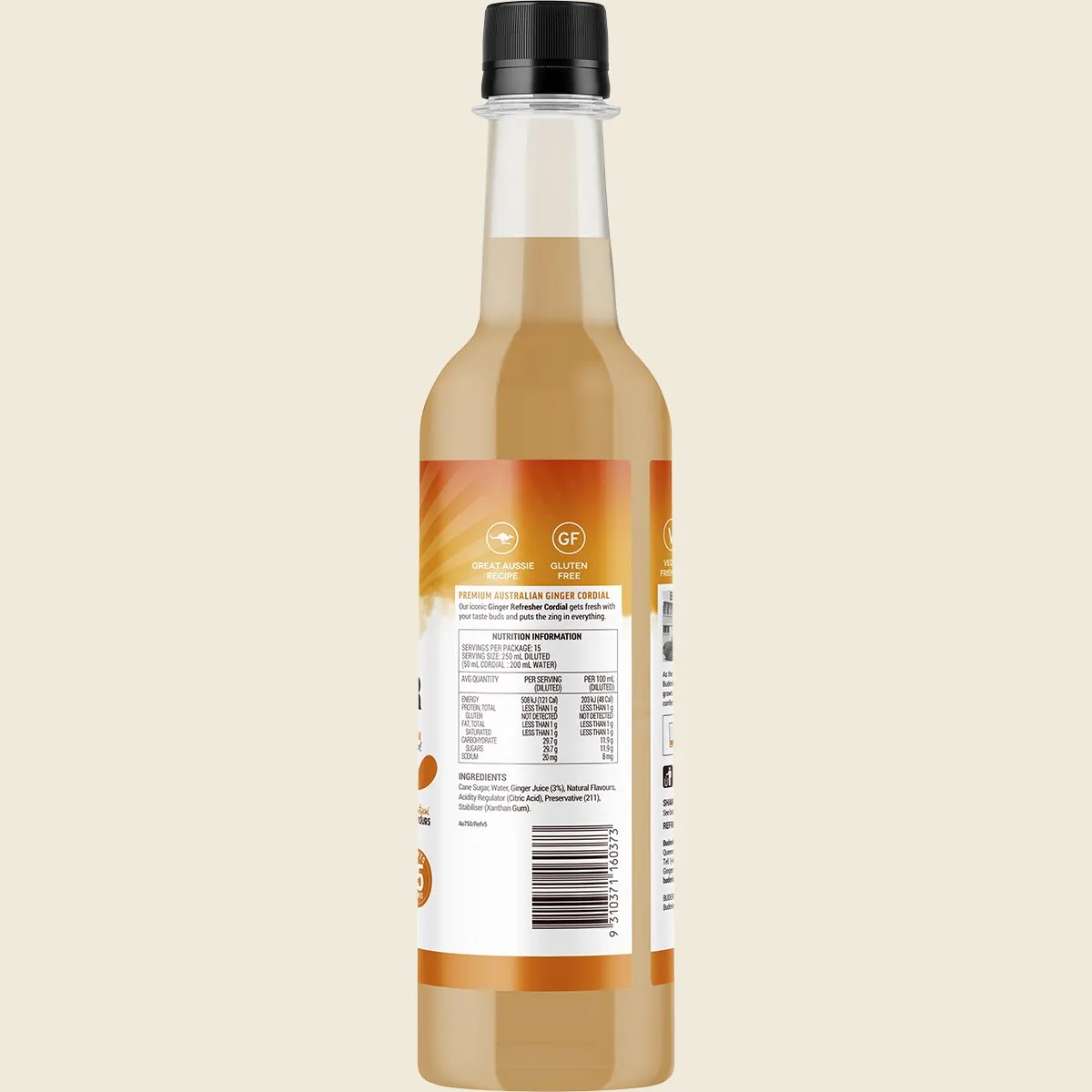 Buderim Ginger Refresher Cordial 750ml, Perfect For Mixing Into Drinks - Image 3