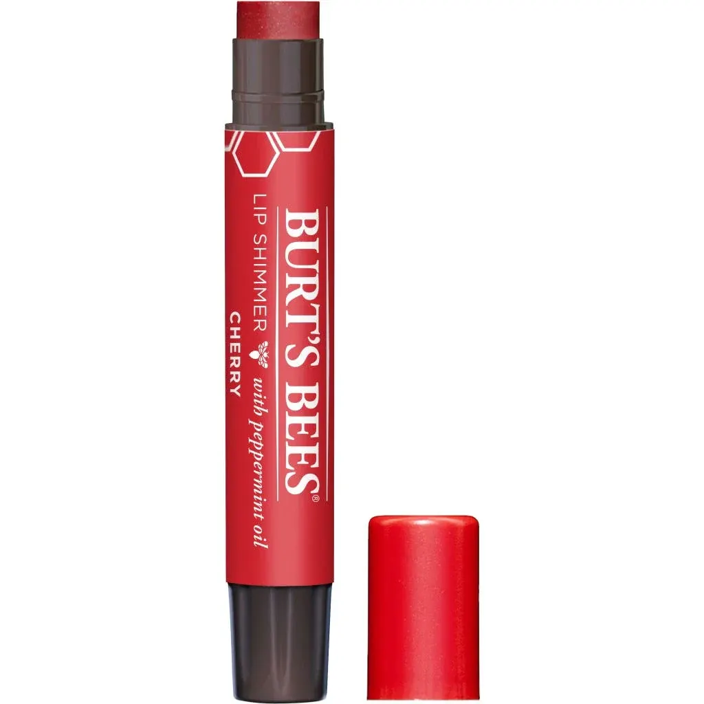 Burt's Bees Cherry Lip Shimmer 2.6g, With Peppermint Oil