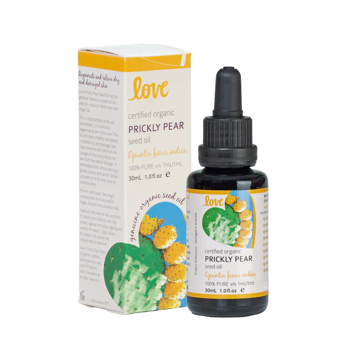 Byron Bay Love Oils Prickly Pear Seed Oil 30mL, Certified Organic & 100% Pure