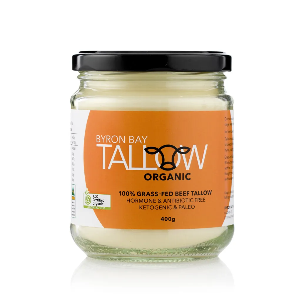 Byron Bay Tallow 275g Or 400g, Certified Organic From Grass Fed Beef - Image 2