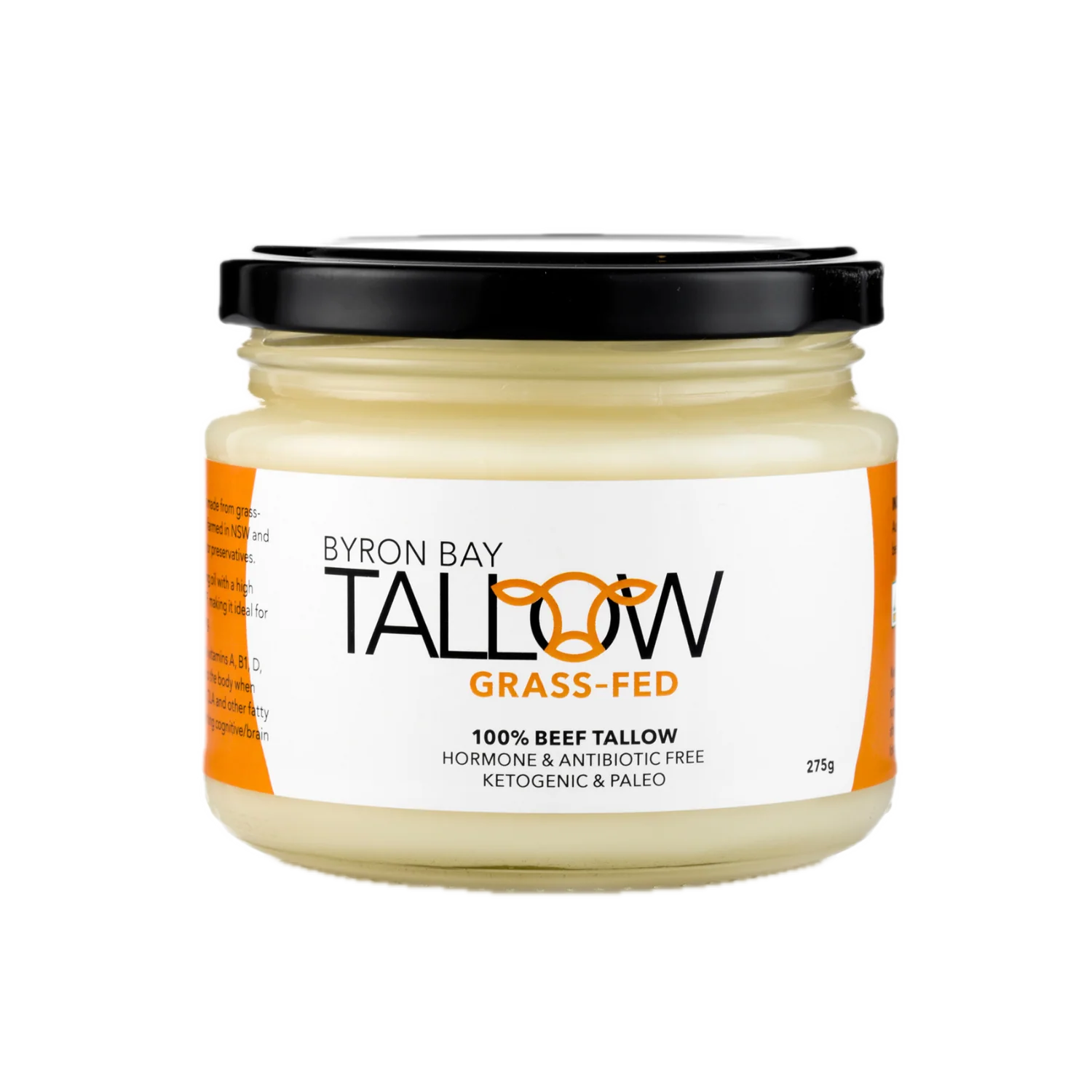 Byron Bay Tallow 275g Or 400g, Grass Fed Beef; Hormone & Antibiotic Free