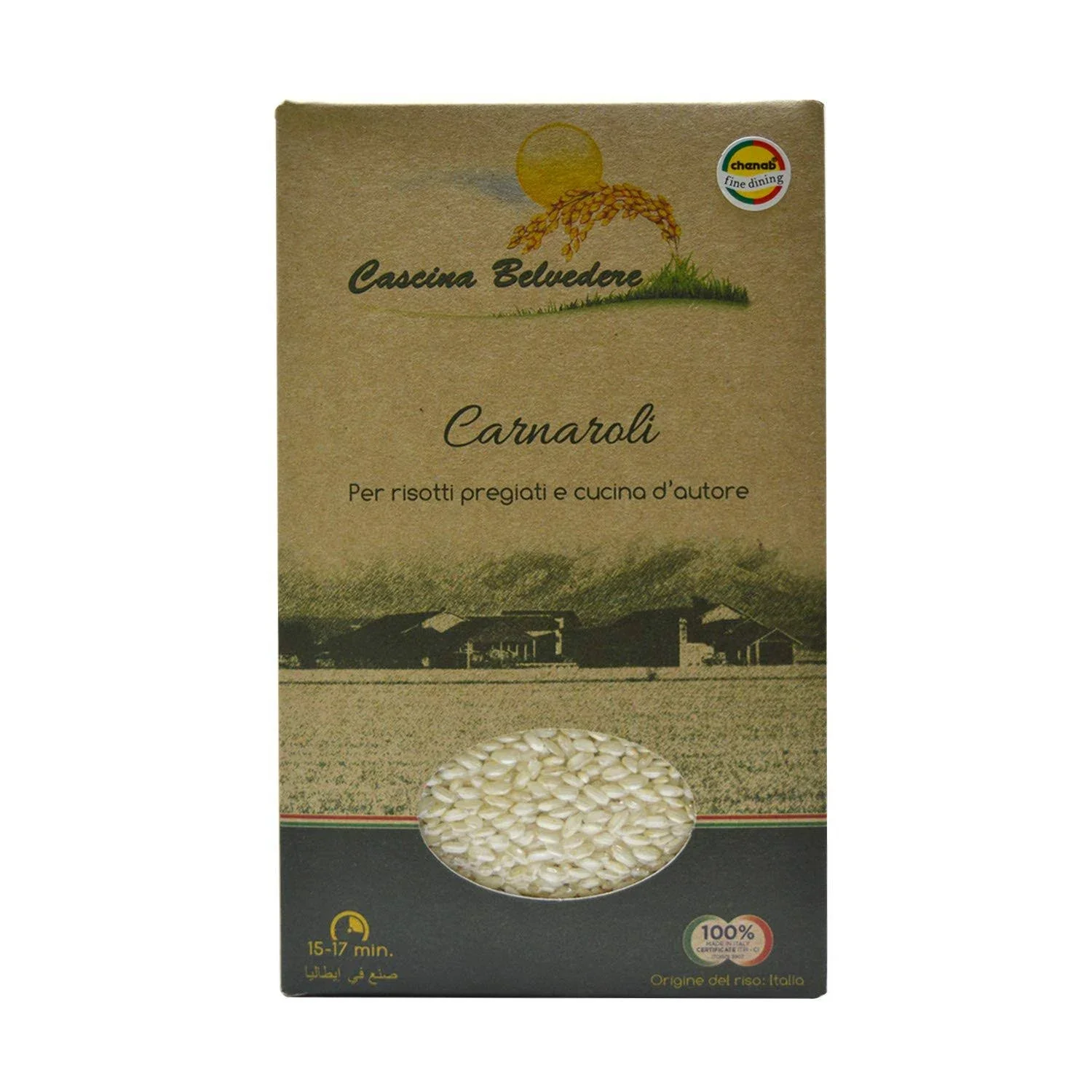 Cascina Belvedere Carnaroli Rice 500g, Certified Organic
