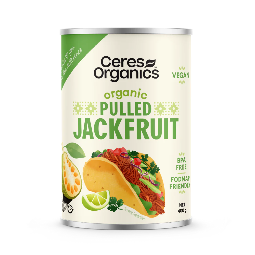 Ceres Organics Certified Organic Pulled Jackfruit 400g, FODMAP Friendly