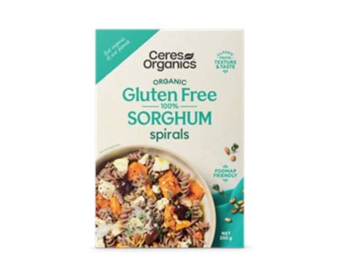 Ceres Organics Gluten-Free Organic Sorghum Spirals 250g, FODMAP Friendly With A Classic Pasta Texture