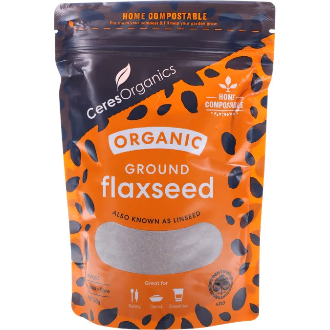 Ceres Organics Ground Flaxseed 250g, Also Known As Ground Linseed