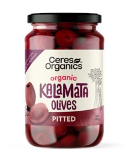 Ceres Organics Pitted Kalamata Olives 340g, Product Of Greece