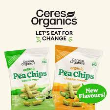 Ceres Organics Pea Chips 100g, Cheddar Cheese Flavour - Image 2