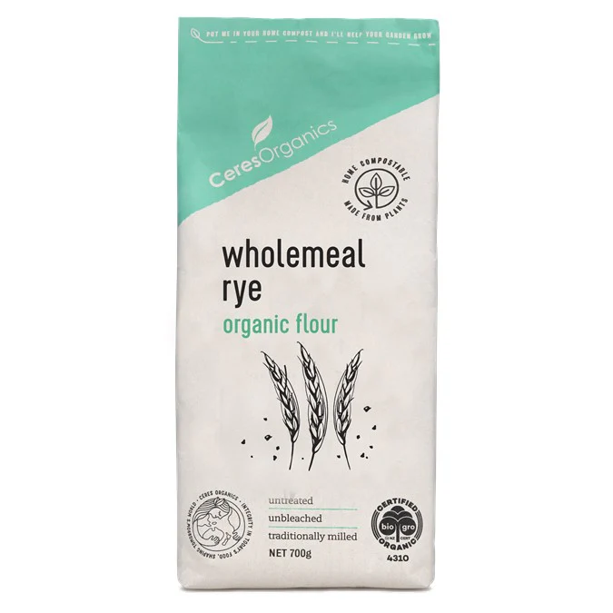 Ceres Organics Rye Flour 600g, Certified Organic
