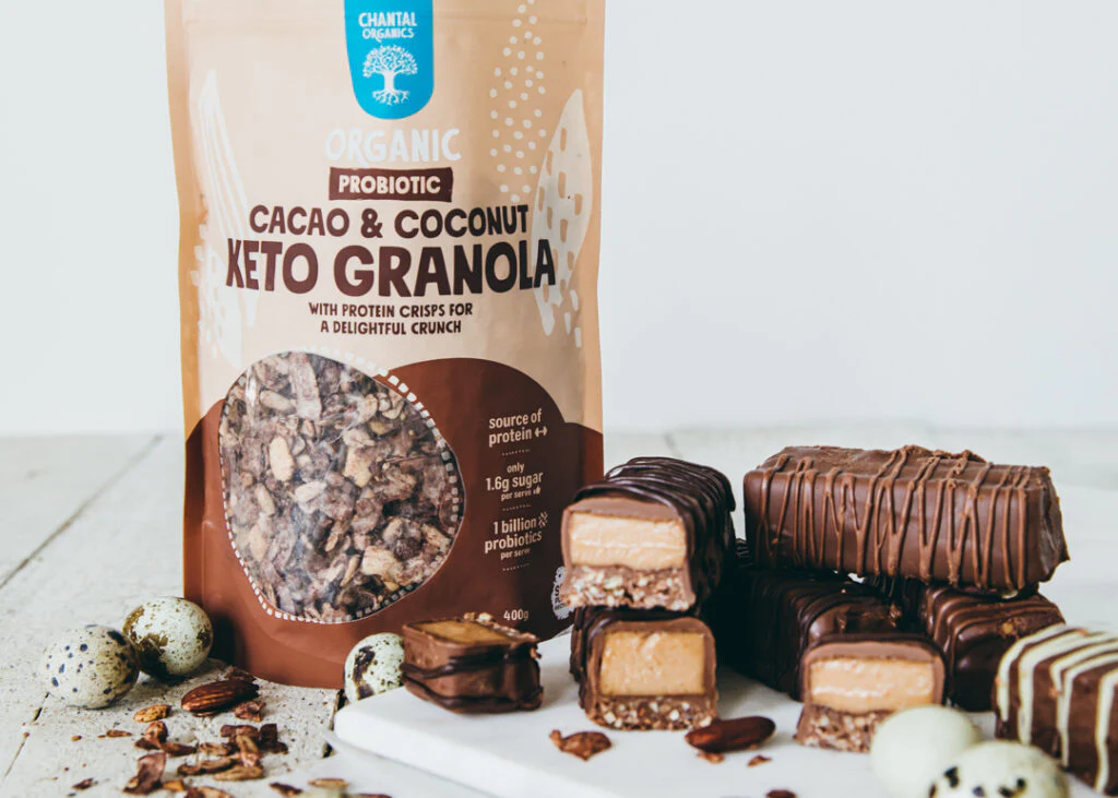 Chantal Organics Organic Cacao & Coconut Keto Granola 400g, With Protein Crisps For A Delightful Crunch - Image 2