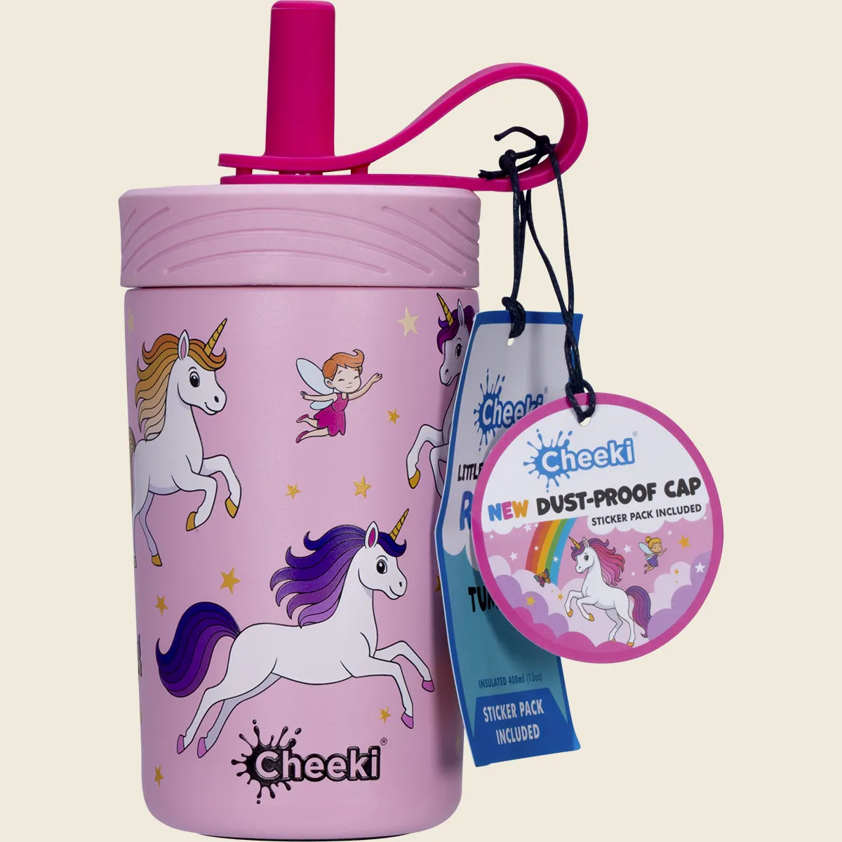 Cheeki Kids Insulated Tumbler 400mL, Choose Your Colourway! - Image 2