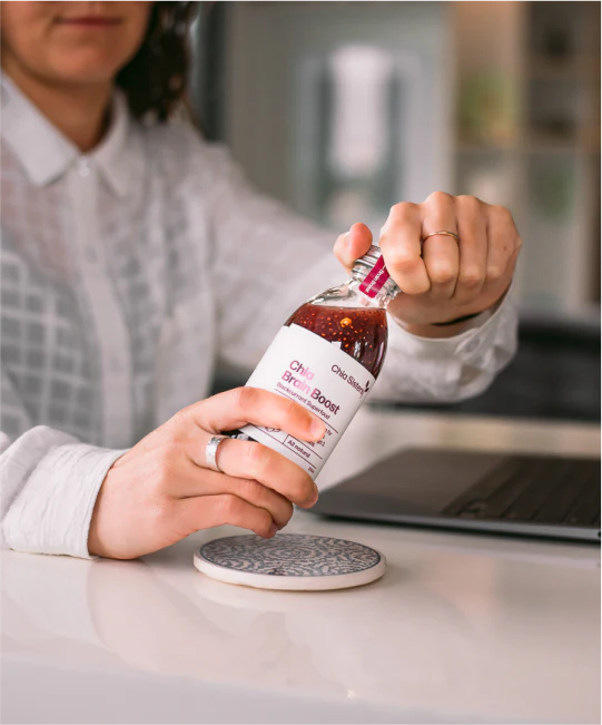 Chia Sisters Chia Brain Boost Drink 200mL, Blackcurrant Superfood - Image 3