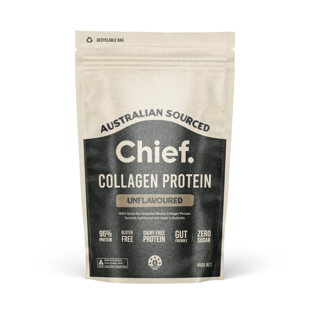 Chief. Grass-Fed Collagen Protein Powder 450g, Unflavoured; Gut Friendly & Zero Sugar - Image 2