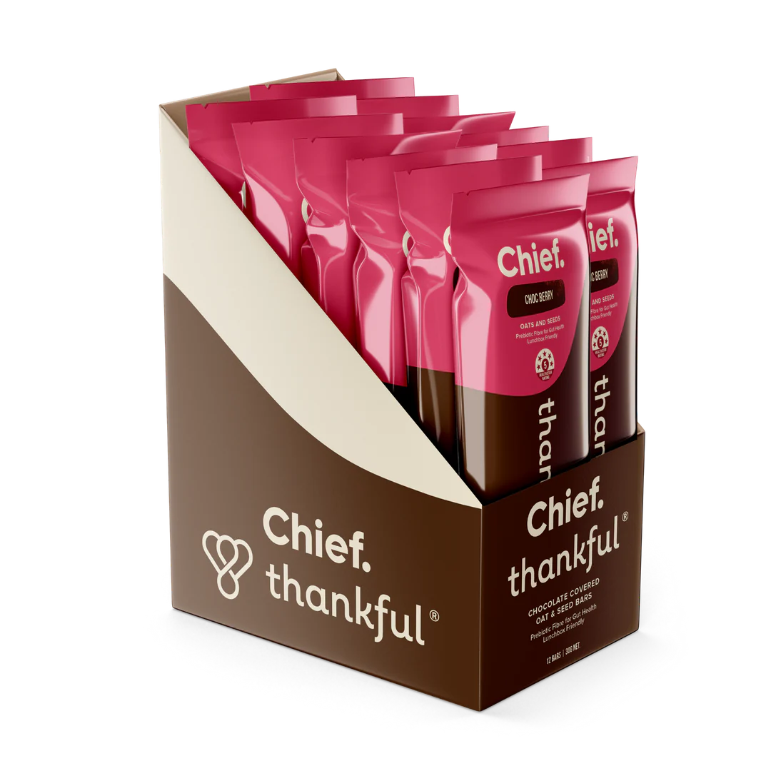 Chief. Thankful Bar 30g Or A Box Of 12, Choc Berry Flavour - Image 2