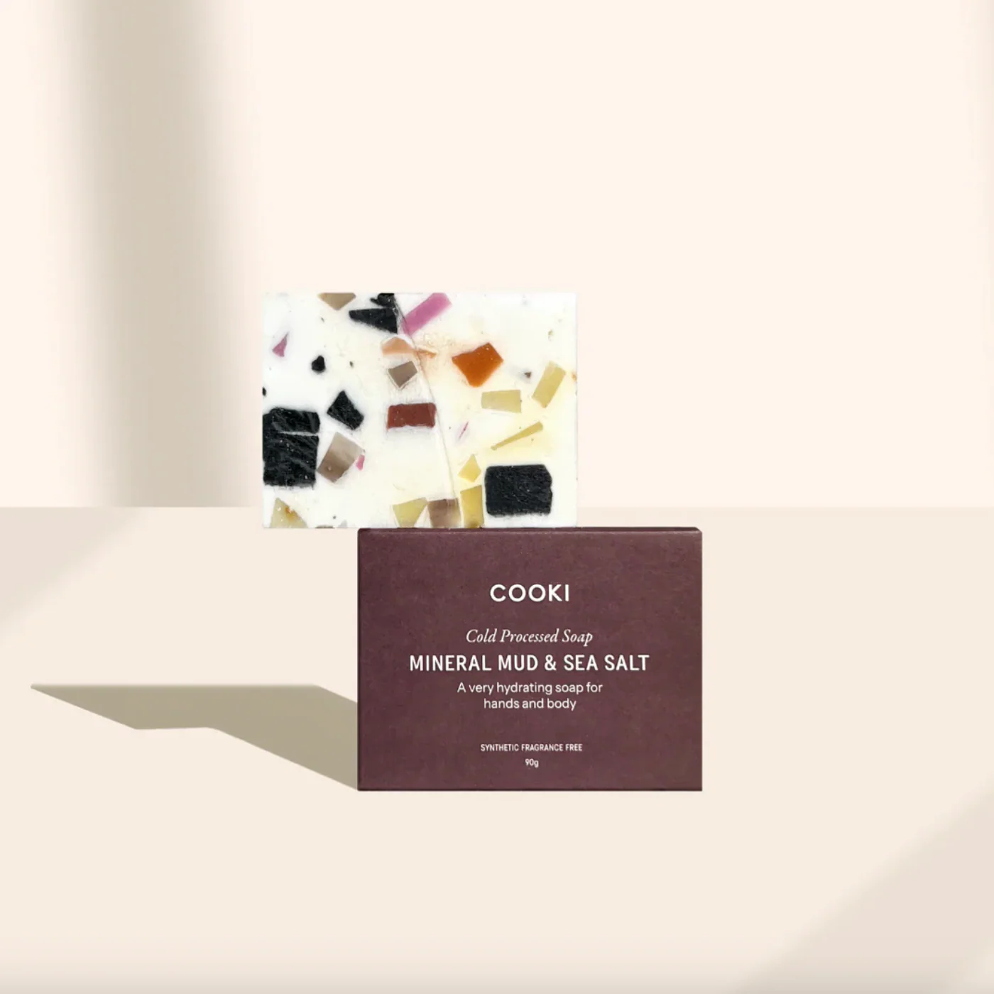 COOKI Cold Processed Hand & Body Soap 90g, Mineral Mud & Sea Salt
