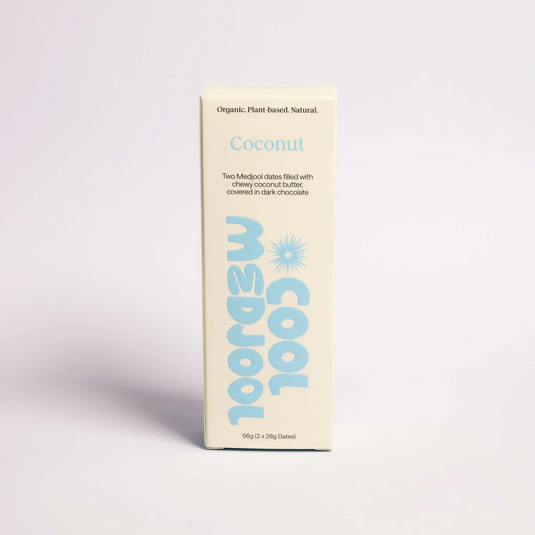 Cool Medjool Two Dark Chocolate Dates Filled With Chewy Coconut Butter 2x28g, Coconut Flavour - Image 2