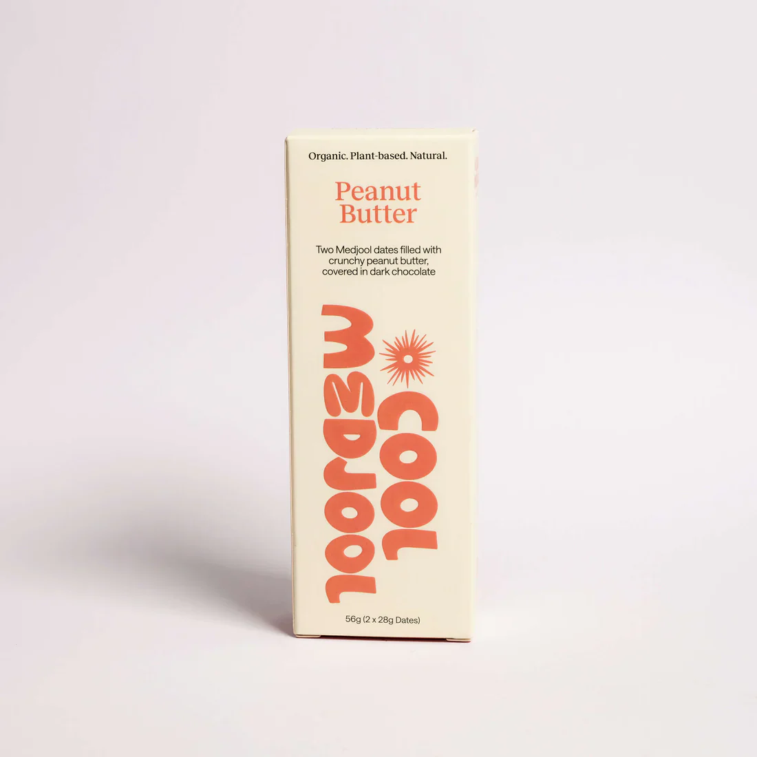 Cool Medjool Two Dark Chocolate Dates Filled With Crunchy Peanut Butter 2x28g, Peanut Butter Flavour - Image 2