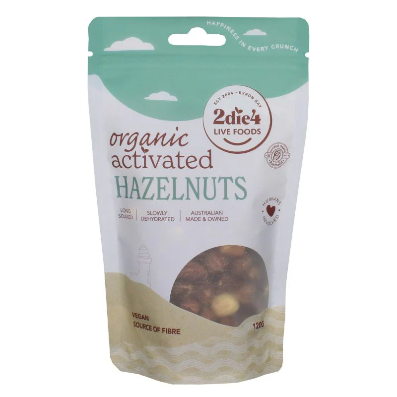 2Die4 Live Foods Activated & Organic Hazelnuts 120g Or 300g - Image 3