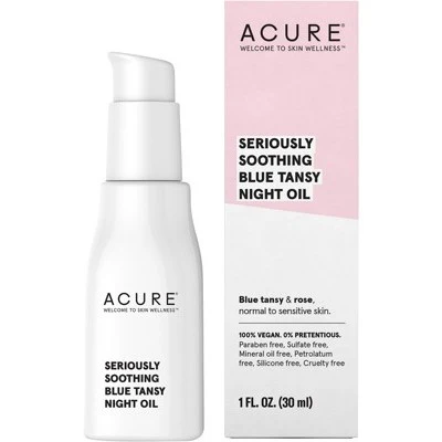 Acure Seriously Soothing Blue Tansy Night Oil 30ml, For Normal To Sensitive Skin - Image 3