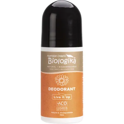 Biologika Certified Organic Deodorant Roll On 70mL, Live It Up Fragrance - Image 2