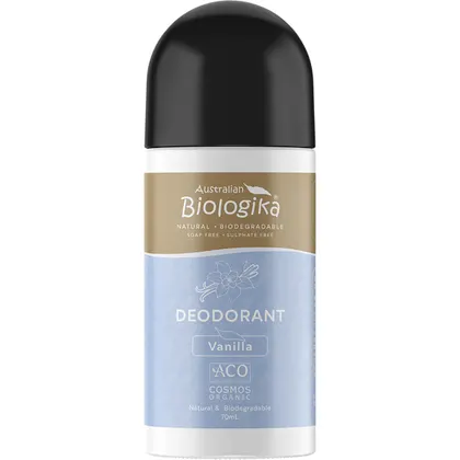 Biologika Certified Organic Deodorant Roll On 70mL, Vanilla Fragrance - Image 2