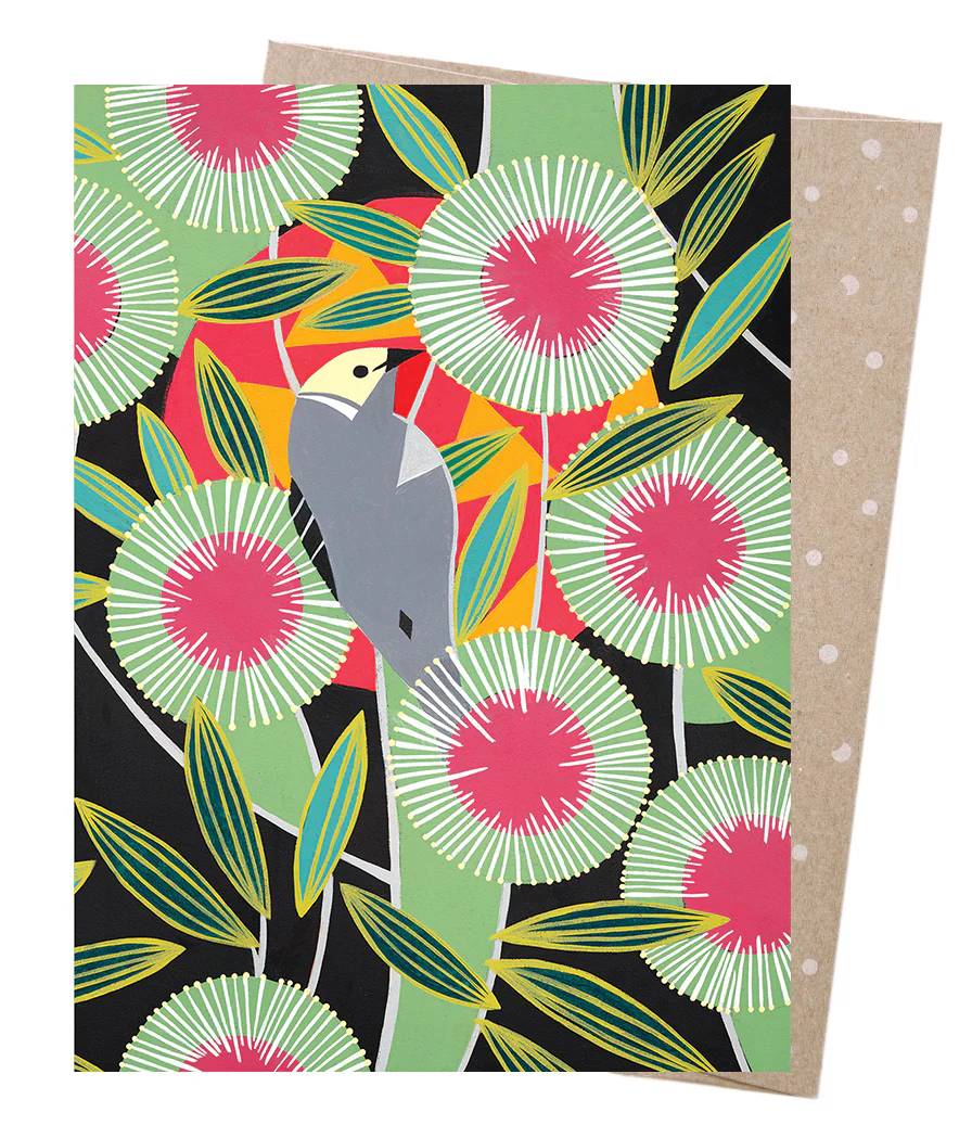 Earth Greetings Pincushion Hakea Card, Helen Ansell Collection (Includes One Card & One Kraft Envelope)