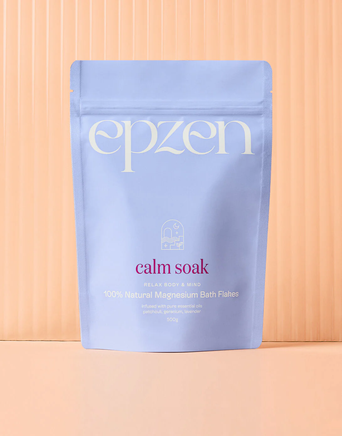 EpZen 100% Natural Magnesium Bath Flakes 500g, Calm Soak - Image 3