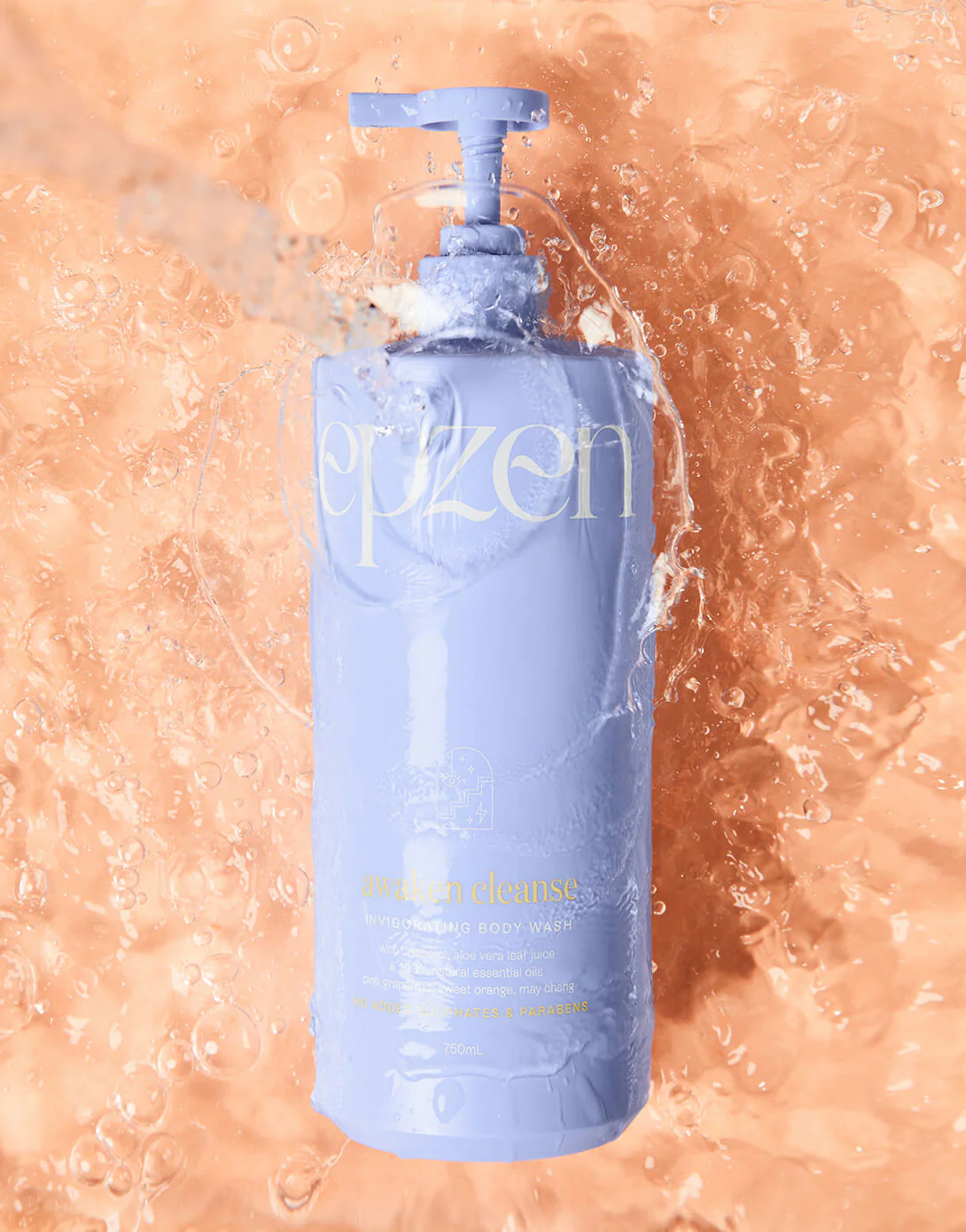 EpZen Invigorating Body Wash 750ml, Awaken Cleanse - Image 3