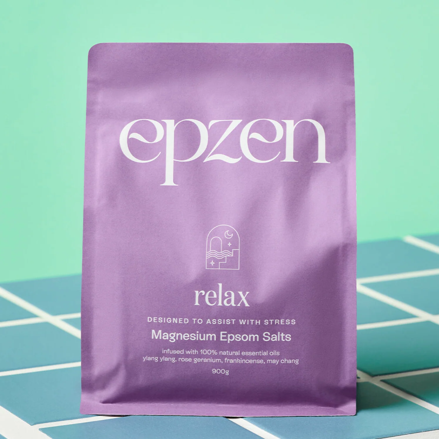EpZen Magnesium Epsom Salts 900g, Relax {Assist With Stress}