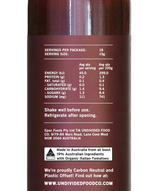 Undivided Food Co GOOD Sauce™ BBQ Sauce 270g - Image 2