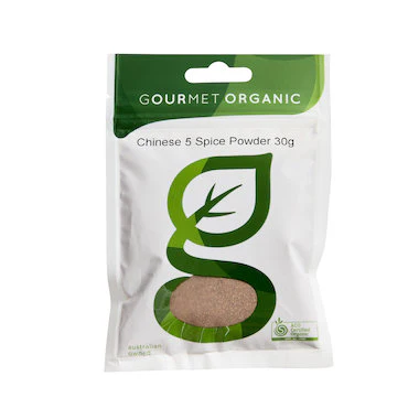 Gourmet Organic Chinese 5 Spice Powder 30g, Certified Organic