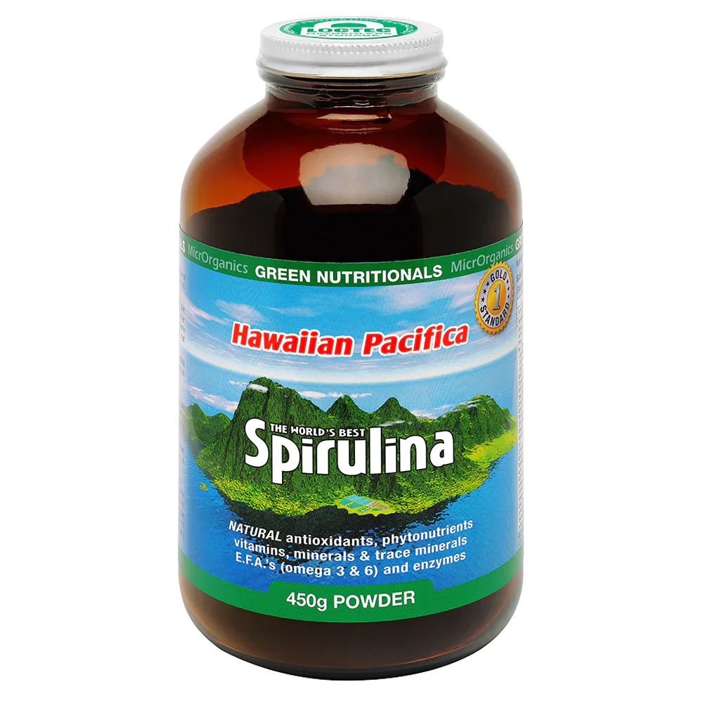 Green Nutritionals Hawaiian Pacifica Spirulina Powder 100g, 225g Or 450g; Rich in Antioxidants & Anti-Inflammatories - Image 3