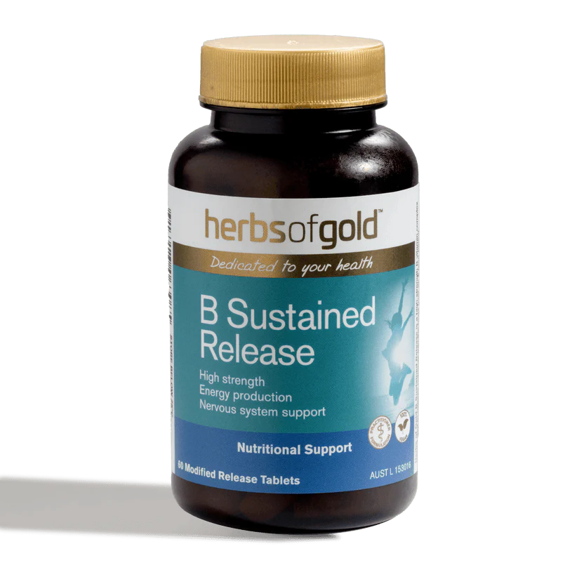 Herbs Of Gold B Sustained Release, 60 Or 120 Tablets (Vegan)
