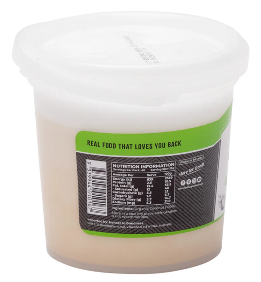 Honest To Goodness Coconut Butter, 300g or 1Kg, 100% Pure Creamed Coconut - Image 4
