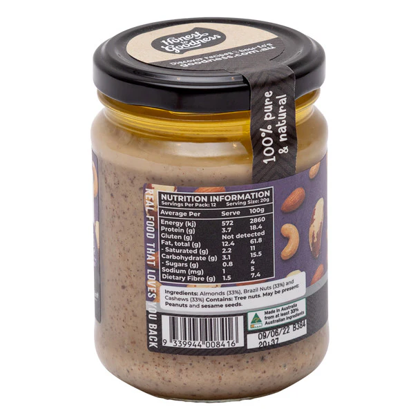 Honest To Goodness Natural ABC {Almonds, Brazil & Cashew Nuts} 240g, 100% Pure Nuts - Image 3