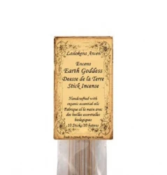 Lailokens Awen Stick Incense, Earth Goddess; Handcrafted With Organic Essential Oils (10 Sticks)