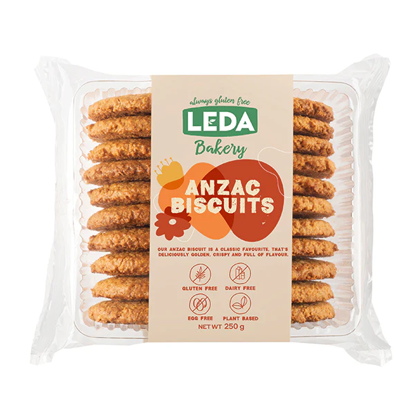 LEDA Bakery Range Anzac Biscuits  250g, Golden & Crispy - Image 2
