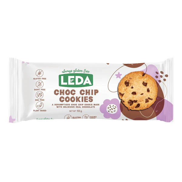 LEDA Choc Chip Cookies 155g, Crunchy & Delicious - Image 2