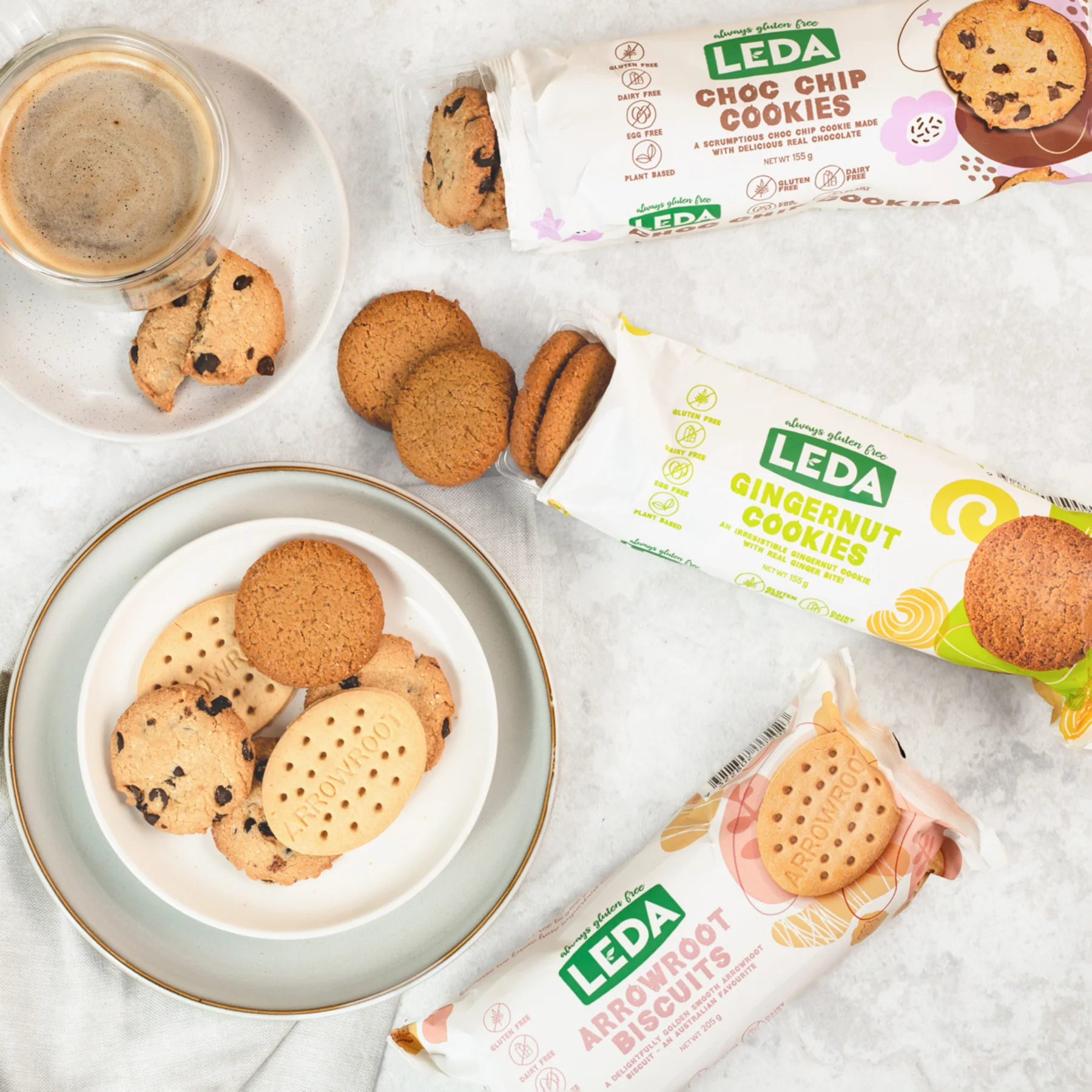 LEDA Arrowroot Biscuits 205g, A Crunchy Pantry Staple - Image 5