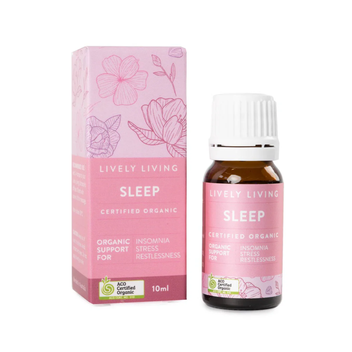 Lively Living Organic Essential Oil Sleep Blend 10mL, Soothe The Mind