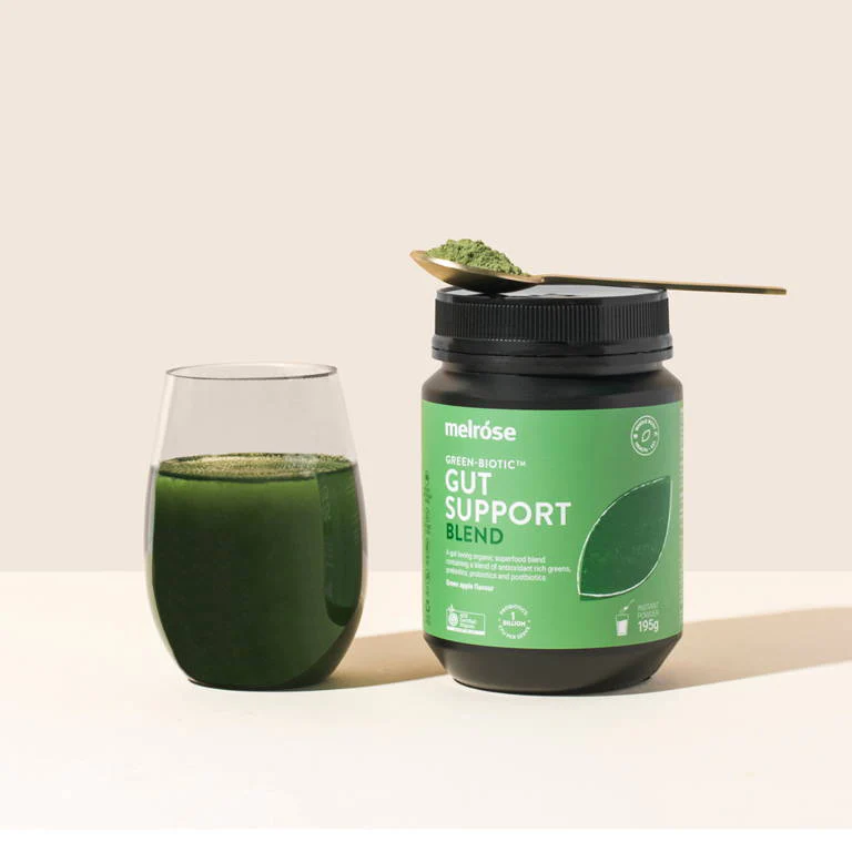 Melrose Organic Green-Biotic Gut Support Blend 195g, Green Apple Flavour - Image 2