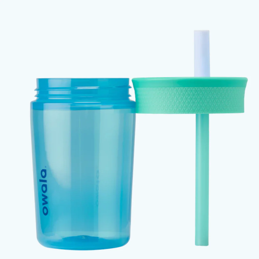 Owala Kid's Tumbler 15oz, Spill Resistant & Easy To Clean, Blue Lagoon (Teal) - Image 2