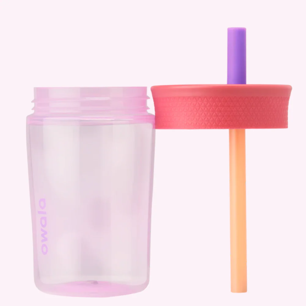 Owala Kid's Tumbler 15oz, Spill Resistant & Easy To Clean, Lilac Rocket - Image 2