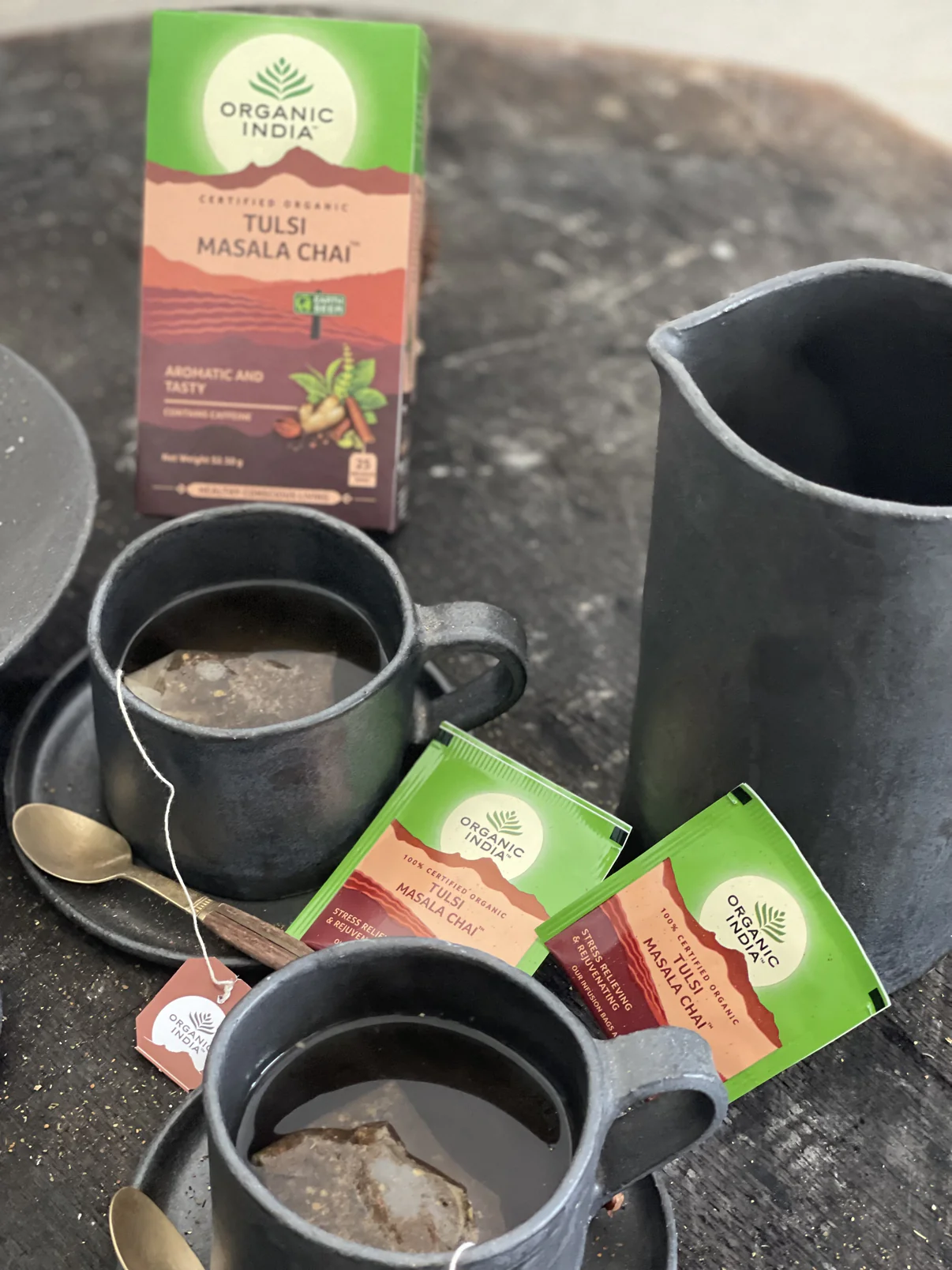 Organic India Wellness Tea Tulsi Favourites Assortment, 25 Herbal Tea Bags; Certified Organic - Image 3
