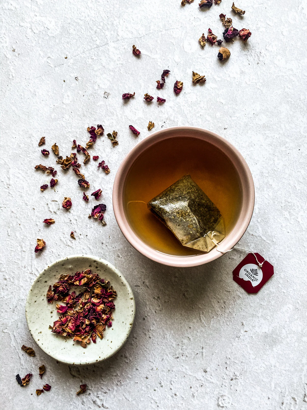 Organic India Wellness Tea Tulsi Cinnamon Rose, 25 Herbal Tea Bags; Certified Organic - Image 3