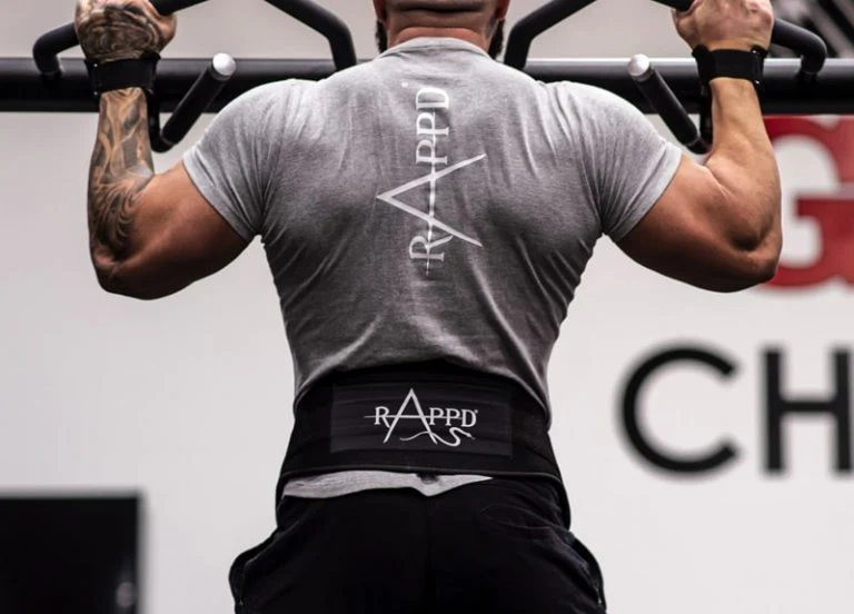 Rappd PRO SERIES 4" Neoprene Heavy Duty Weight Lifting Belt; With A Hook & Loop Velcro