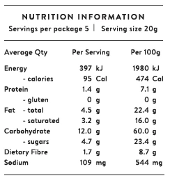 Serious Food Co. Certified Organic Popcorn 70g, Dark Chocolate Drizzle Flavour - Image 3